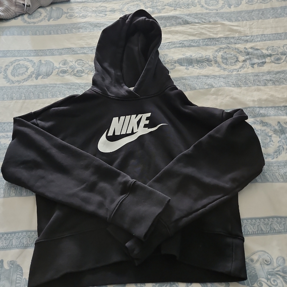 Nike Black and White Logo Hoodie